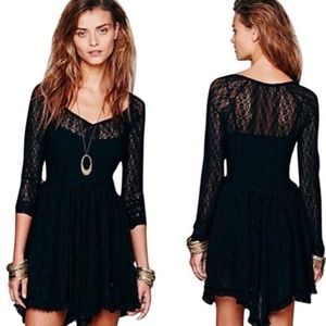 Free People Intimately Sheer Lace Slip Dress